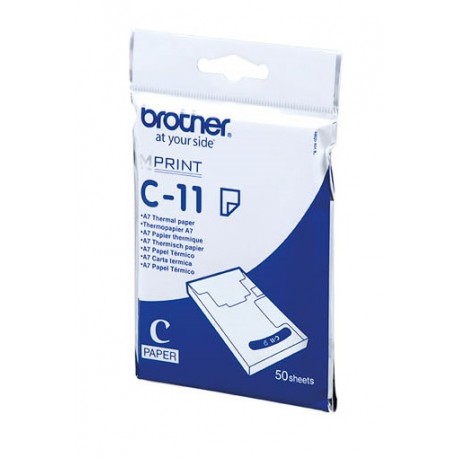 Papier Thermique Brother pour MW145bt... (pack de 50 feuilles - A7)