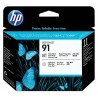 Tête d'impression photo noir & gris clair HP pour designjet Z6100 (N°91)