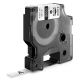 Lot de 5 gaines thermorétractables Dymo IND 9 mm x 1,5m (Noir/Blanc) - 18053