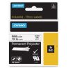 Ruban Polyester permanent Dymo IND 6mm x 5,5m (Noir/Blanc)