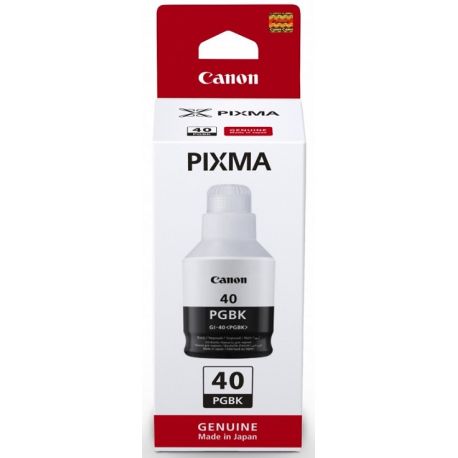 Cartouche d'encre noir Canon GI40PGBK pour PIXMA G5040... - 6 000 pages.