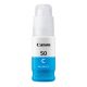 Cartouche d'encre Cyan Canon GI50C pour PIXMA G5050... - 7 700 pages.