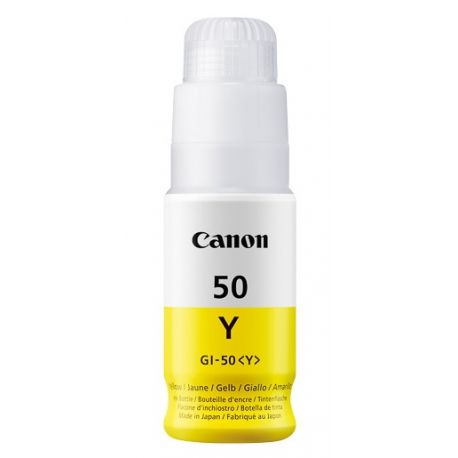 Cartouche d'encre Jaune Canon GI50Y pour PIXMA G5050... - 7 700 pages.