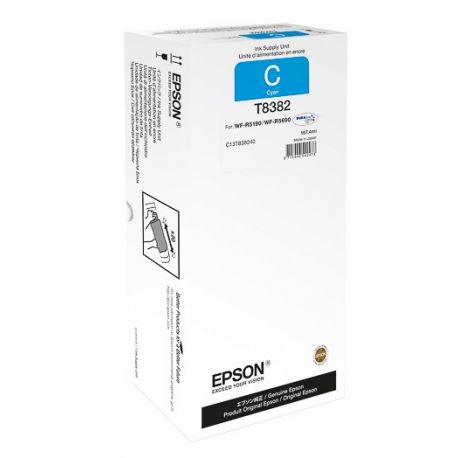 Unité d'alimentation en encre Cyan XL Epson pour WorkForce Pro WF-R5190DTW ..(T8382)