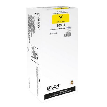 Unité d'alimentation en encre Jaune XL Epson pour WorkForce Pro WF-R5190DTW ..(T8384)