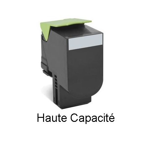 Toner noir générique Haute capacité pour Lexmark CX410 / CX510...  (802HK)