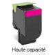 Toner Magenta générique Haute capacité pour Lexmark CX410 / CX510...  (802HM)