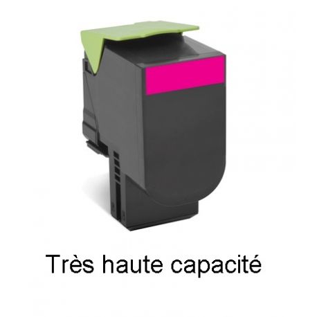 Toner Magenta générique très haute capacité pour Lexmark CX510...  (802XM)