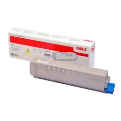 Cartouche toner Oki Original - Jaune- 5000 Pages pour C813n - C813dn