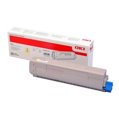 Cartouche toner Oki Original - Jaune- 5000 Pages pour C813n - C813dn