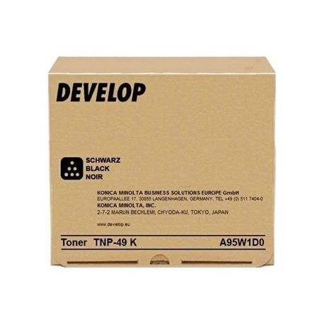Cartouche toner Noir Develop pour Ineo +3351 +3851 (TNP49K)