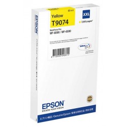 Cartouche Jaune XXL Epson Tres Haute Capacité pour WorkForce pro WF 6590 / WF 6090 (T9074)