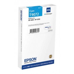 Cartouche Cyan XXL Epson Tres Haute Capacité pour WorkForce pro WF 6590 / WF 6090 (T9072)