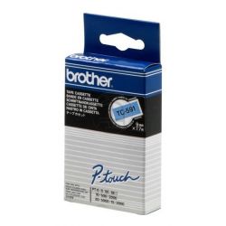Ruban matriciel Brother 9mm noir / Bleu