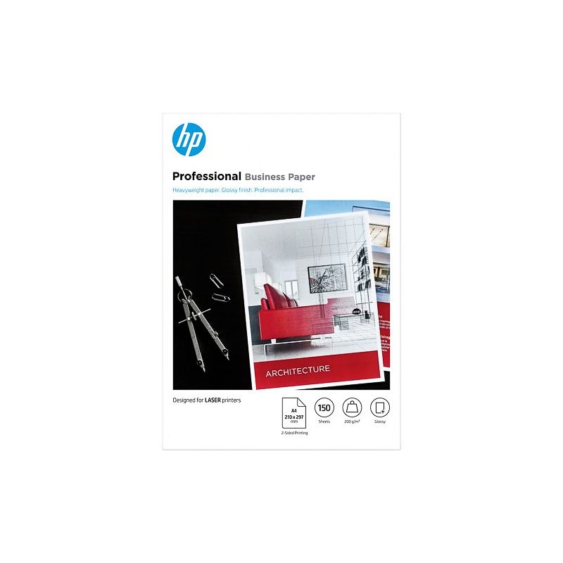 Papier photo A4 brillant laser professionnel HP - 150 feuilles