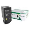 Cartouche de toner Haute capacité Jaune LEXMARK pour CS720, CS725 (12 000 pages)