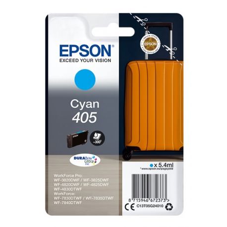 Cartouche d'encre Cyan Epson pour WorkForce Pro WF-3820dwf, ... (405)