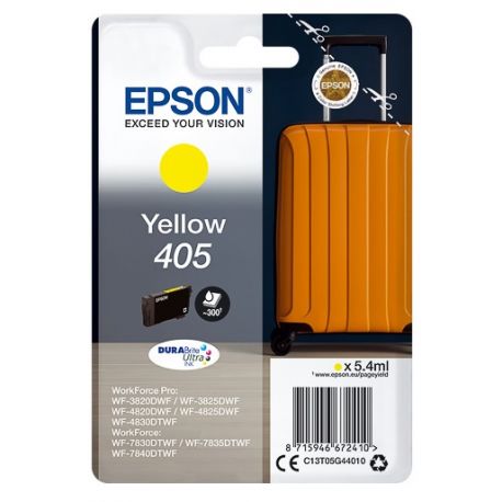 Cartouche d'encre Jaune Epson pour WorkForce Pro WF-3820dwf, ... (405)