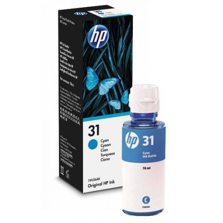 Bouteille d'encre Cyan HP pour Smart TANK 555, ... (N°31)