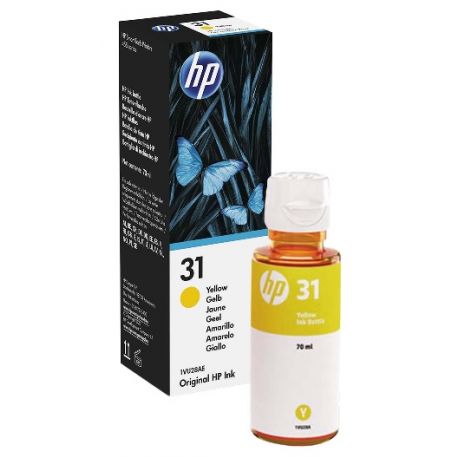 Bouteille d'encre Jaune HP pour Smart TANK 555, ... (N°31)