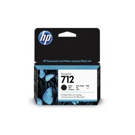 Cartouche noir  HP pour HP Designjet T230, T250,T630, T650 ... (HP712)