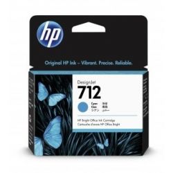 Cartouche Cyan HP pour Designjet T230, T250,T630, T650 ... (HP712)