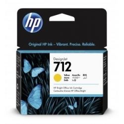 Cartouche jaune HP pour Designjet T230, T250,T630, T650 ... (HP712)