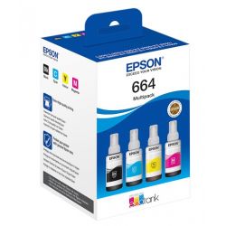 Multipack 4 Cartouches d'Encre EPSON pour EcoTank ET-14000/ ET-2500/ L100 ...(N°664)