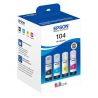 Multipack 4 Cartouches d'encre Epson pour EcoTank ET2710... (N°104)