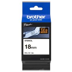 Cassette à ruban Brother pour étiqueteuse STe-141 ruban pochoir 18mm pour gravure