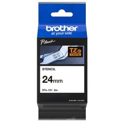 Cassette à ruban Brother pour étiqueteuse STe-151 ruban pochoir 24mm pour gravure