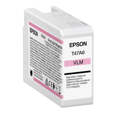 Cartouche d'encre EPSON Singlepack Magenta Clair T47A6 pour Epson SureColor SC-P900 