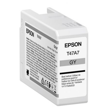 Cartouche d'encre EPSON Singlepack Gris T47A7 pour Epson SureColor SC-P900 