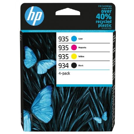 Pack 4 Cartouches jet d'encre pour HP Office Jet Pro 6230 / 6830 ....(N° 934 + N°935)