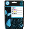 Pack 4 encres HP : 3 Encres (C, M, Y - 700 pages) + 1 encre noir (1 000 pages) pour  officejet Pro (N°963)