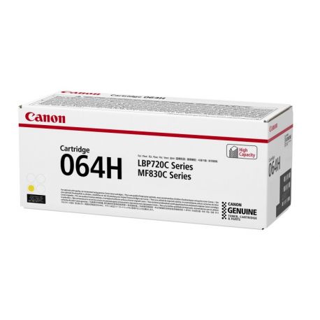 Cartouche Toner Jaune Haute Capacité Canon N° 064H pour i SENSYS MF832Cdw