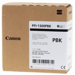 Cartouche Jet d'encre Noir Photo CANON (330ml) pour ImagePrograf PRO (PFI1300PBK)