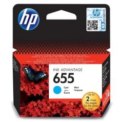 Cartouche Cyan HP pour Deskjet Ink Advantage 4615,... (N°655)