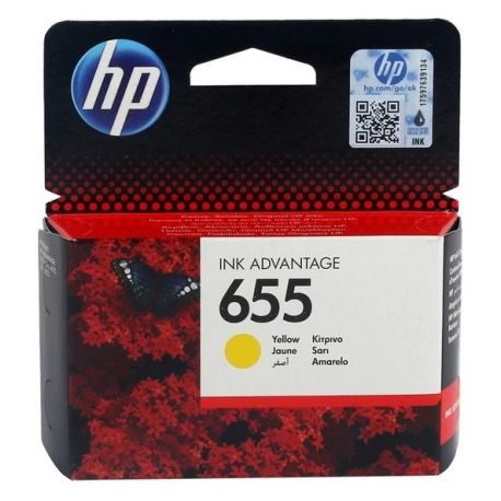 Cartouche Jaune HP pour Deskjet Ink Advantage 4615,... (N°655)
