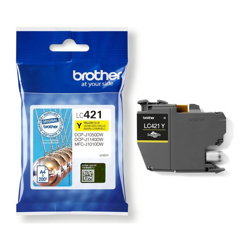 Kit de recharge toner compatible jaune pour imprimante BROTHER DCP