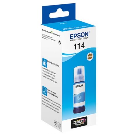 Cartouche Cyan Epson pour EcoTank  ET-8500, ... (114)