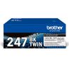 Pack de 2 Toners Noir Haute Capacité Brother pour DCP L3510CDW/ HL L3210CW/ MFC L3710CW ... (TN247BKTWIN)