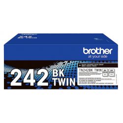 Pack de 2 Toner Noir Brother TN242BK pour DCP9022CDW / HL3152CDW ....(TN242BKTWIN)