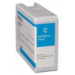 Cartouche d'encre Cyan Epson pour ColorWorks C6500, ... (SJIC36P-C)