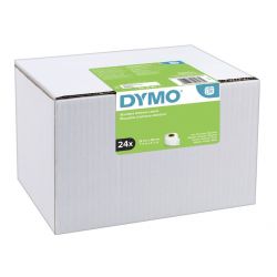 Pack 24 Rouleaux de 130 Etiquettes d'adresse LW adhesives Dymo 28mm x 89 mm (large format) (13188)