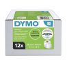 Pack 12 rouleaux de 220 Etiquettes de badge nominatif LW adhesives Dymo 54mm x 101 mm (13186)