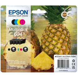 Multipack 4 Cartouches d'encre pour EPSON Expression Home XP2200, ...(N°604)