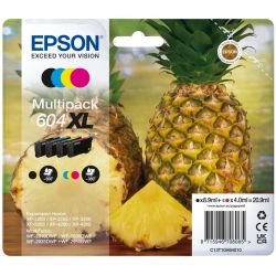 Multipack 4 Cartouches d'encre Haute Capacité pour EPSON Expression Home XP2200, ...(N°604XL)