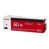 Cartouche toner Magenta Haute capacité Canon pour Multifonction I-Sensys MF651cw, MF655cdw, ... (067H)