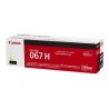Cartouche toner Magenta Haute capacité Canon pour Multifonction I-Sensys MF651cw, MF655cdw, ... (067H)
